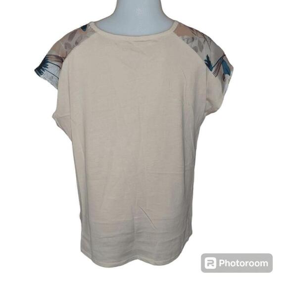 Women's Zara Floral Blouse - Size S - Peach - Picture 3 of 7